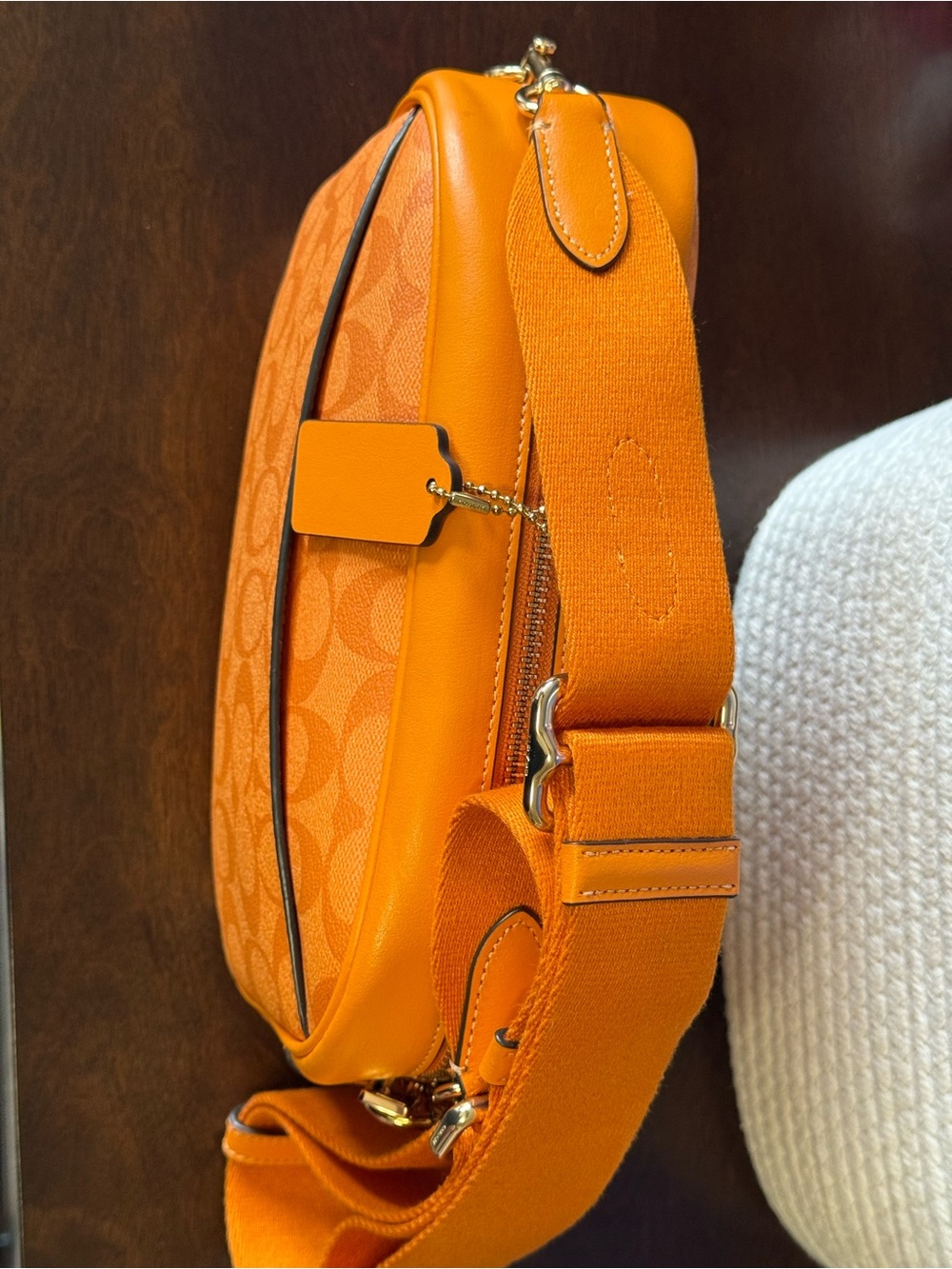 Coach Orange Signature Camera Crossbody - Picture 7 of 16